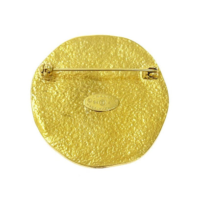 Chanel GP 94a Coco Mark Sun Brooch Gold with Box 418489 Brooch