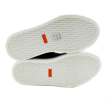 Hermes Iriko High Cut Sneakers - Description 38 Black White Cotton