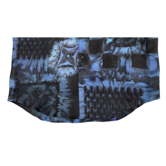 Louis Vuitton LV Soruc All Over Silk Long Sleeve Shirt Rm212m Hls17w Black and