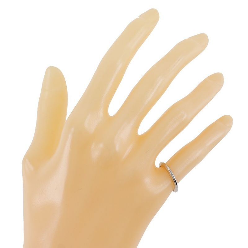 Cartier Knife Edge Pt950platinum #7 Ladies 3.5g Ring