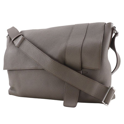 Hermes Sac Alfred 35 Taurillon Clemence Taupe □O Men's Shoulder Bag