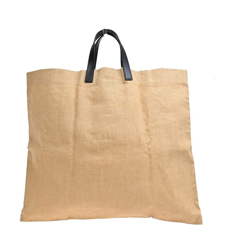 Fendi Tote Bag Logo Canvas Leather 68ka638