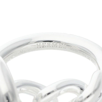 Hermes Croisette Silver Ring Men's 53 12