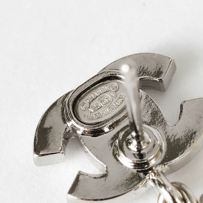 Chanel Earrings Faux Pearl Earrings Silver