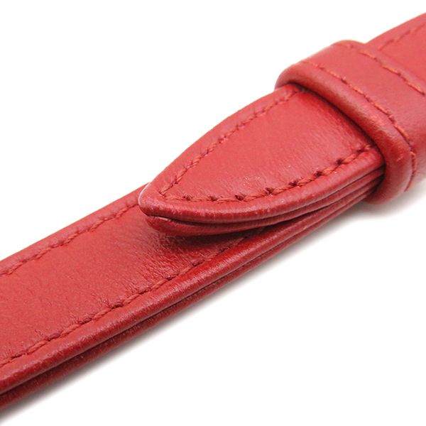 Christian Dior 2way Bag Lady Dior Mini Lambskin Red Gold Hardware Red Shoulder