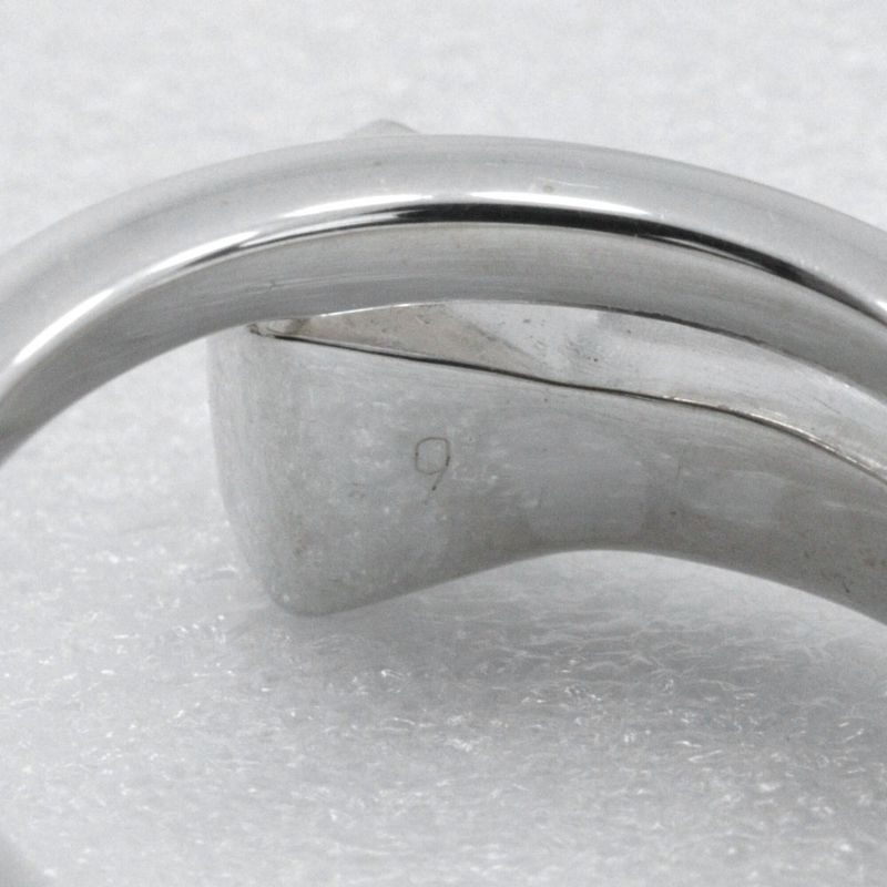 Gucci Nail Motif Silver 925 Size 9 Ladies 5.2g Ring