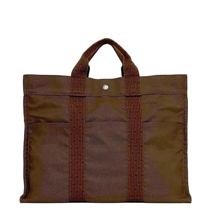 Hermes Tote Bag Tote MM Brown Her Line Excellent Condition
