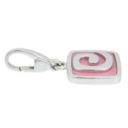 Bvlgari Bulgari Design Rhodochrosite Pendant Top 18K White Gold 750 White Gold