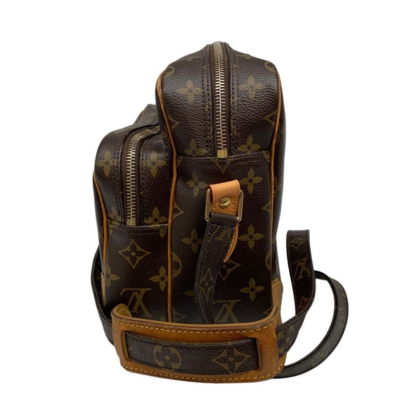0879 Louis Vuitton Shoulder Bag Nile M45244 Monogram 2 Pockets Storage with Bag