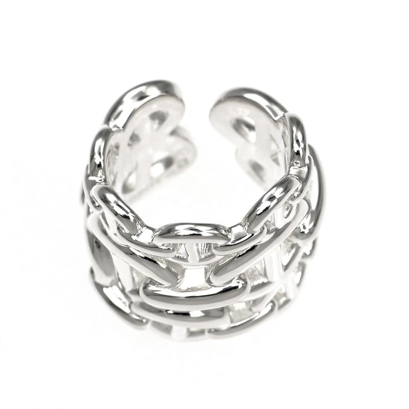 Hermes Chaine D'ancre GM Ring Size 46 Ag925 Silver- Ring