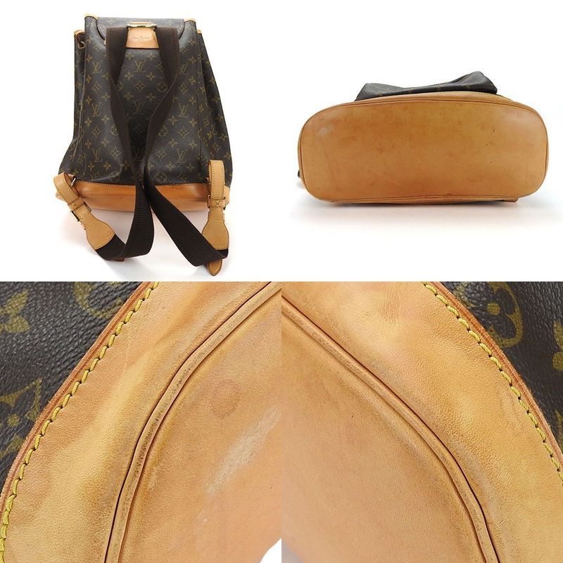 Louis Vuitton Rucksack Backpack Sac Montsouris GM M51135 Monogram Gold Hardware