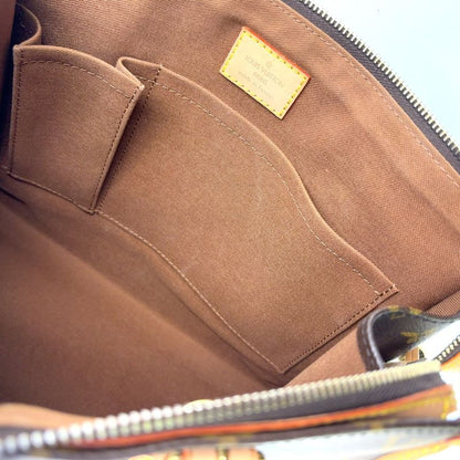 Louis Vuitton Popincourt O Monogram Leather × PVC Brown Tote Bag Gold M40007