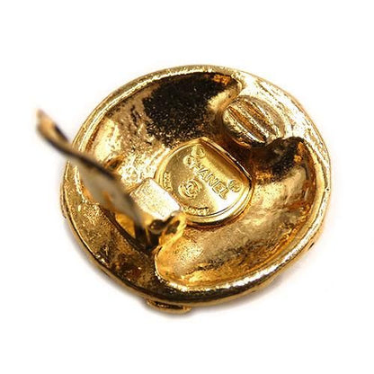 Chanel Floral Coco Mark GP Gold Earrings And Earrings