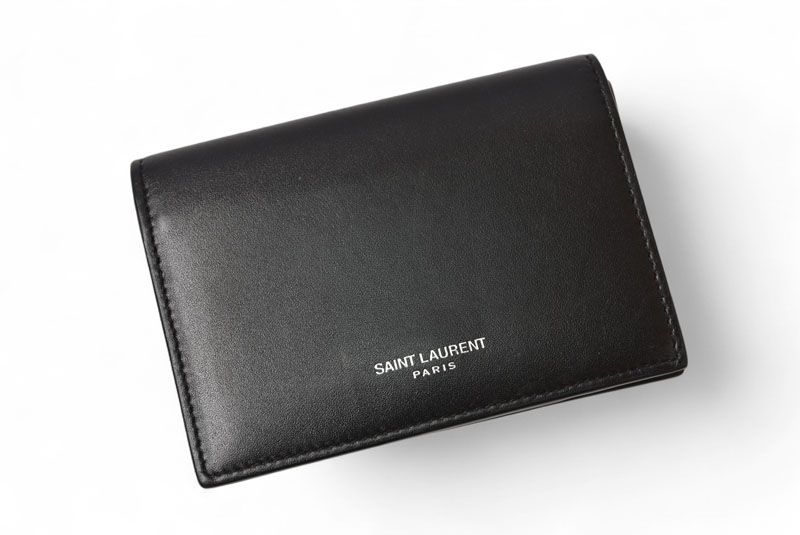 Saint Laurent Coin Case Card Case Saint Laurent Business Card Holder Black