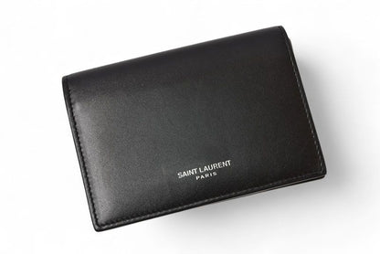 Saint Laurent Coin Case Card Case Saint Laurent Business Card Holder Black