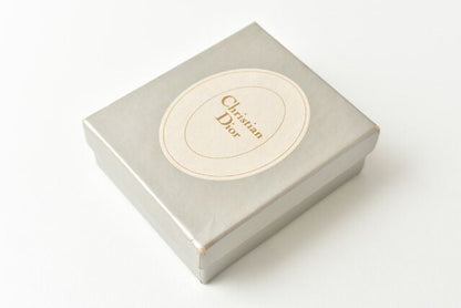 Christian Dior Necklace Vintage Christian DIOR Logo Rhinestone Square Gold