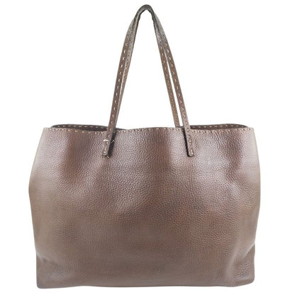 Fendi Selleria Calf Brown Unisex Tote Bag