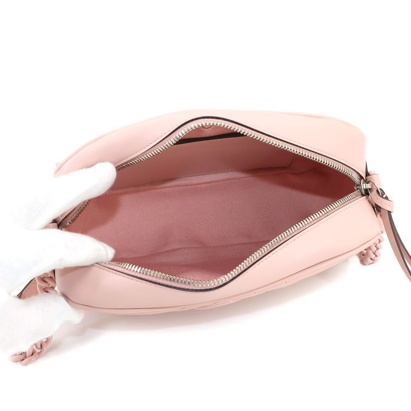 Gucci GG Marmont Quilted Small Chain Shoulder Bag Leather Pink 447632 90298102