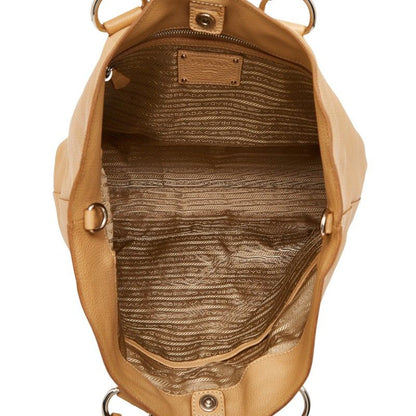 Prada Bn1713 Beige Leather Women's Prada