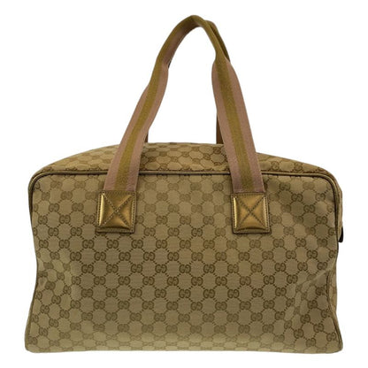 Gucci Sherry Line Beige Multicolor GG Canvas 153240 Boston Bag Unisex Men's