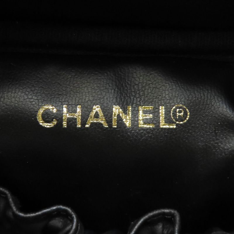 Chanel Vanity Gold Hardware Tote Bag Grained Calfskin Women's