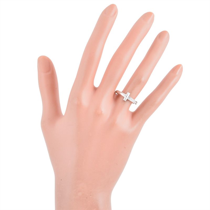 Tiffany & Co Tiffany & Co T One Narrow Ring Diamond 008ct Approx 125 18K White