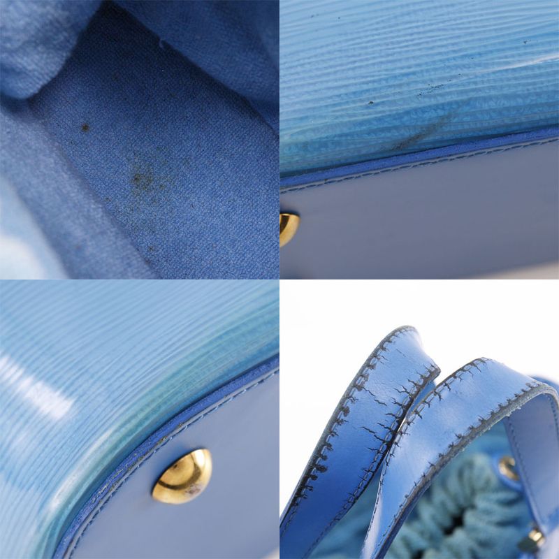 Louis Vuitton Mini Lagoon Bay Epi Plage M92472 Pile Light Blue Ca0013 Ladies