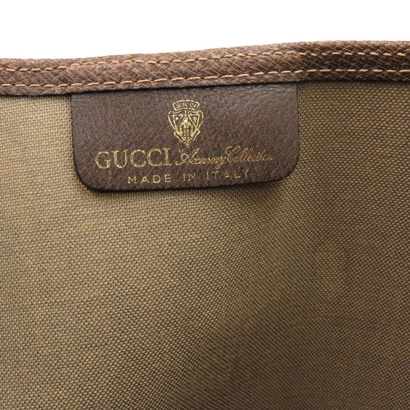 Gucci Old Gucci Sherry GG 39 002 4487 PVC Canvas Beige Tote Bag 1656 Gucci