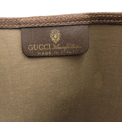Gucci Old Gucci Sherry GG 39 002 4487 PVC Canvas Beige Tote Bag 1656 Gucci