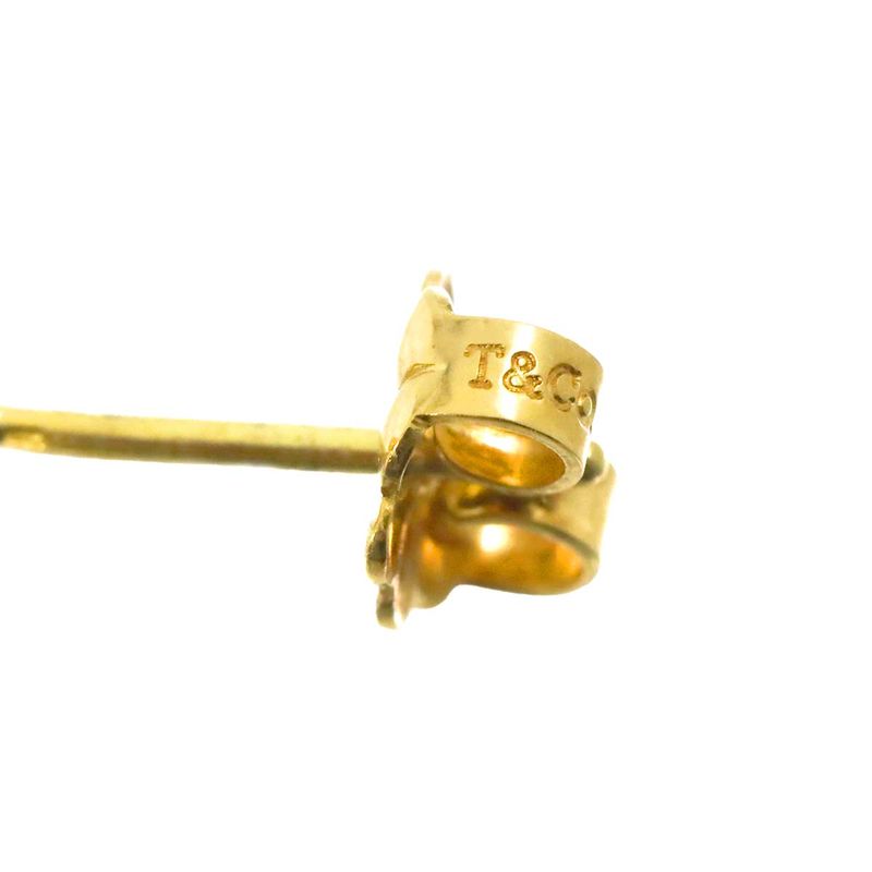 Tiffany & Co Tiffany & Co Double Circle Earrings YG SV Yellow Gold Silver 750