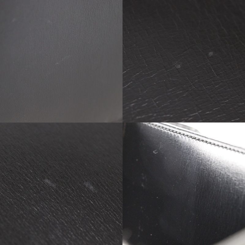 Hermes Chianti One Shoulder Vintage Box Calf Black/gold Hardware Women Shoulder