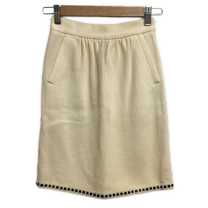 Chanel Miniskirt Size 34 S Women - 20770 Ivory And Black