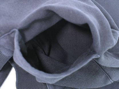 Authentic Saint Laurent Logo Hoodie Tops S Cotton Navy Men's Clothing Used