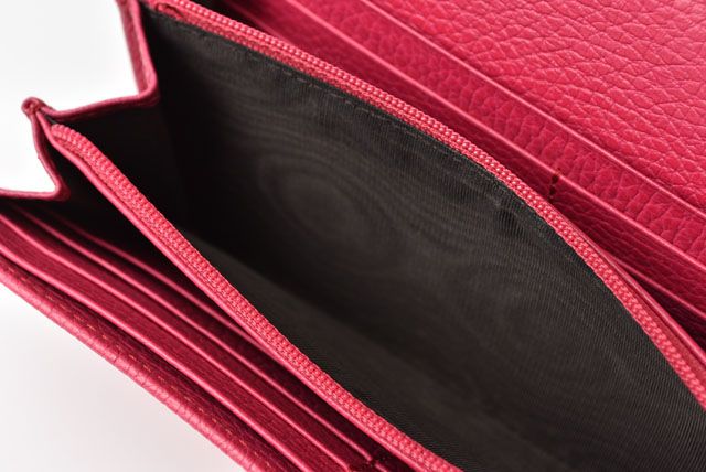 Unused Gucci Long Wallet Gucci Swing Pink 354496