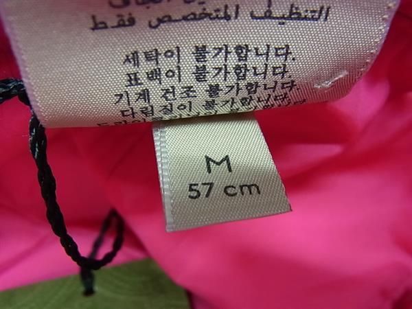 Gucci GG Marmont 100% Polyester Bucket Hat Size M 57cm (22.44in) Ladies Pink