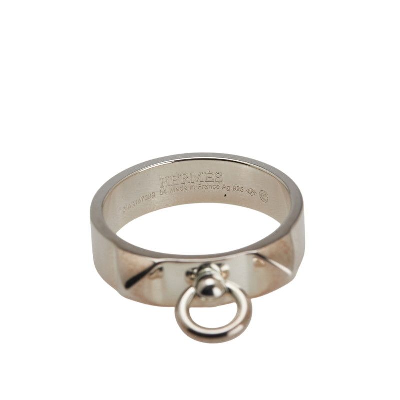 Hermes Collier De Chien Ring Ring #54 Sv925 Silver Ladies Hermes