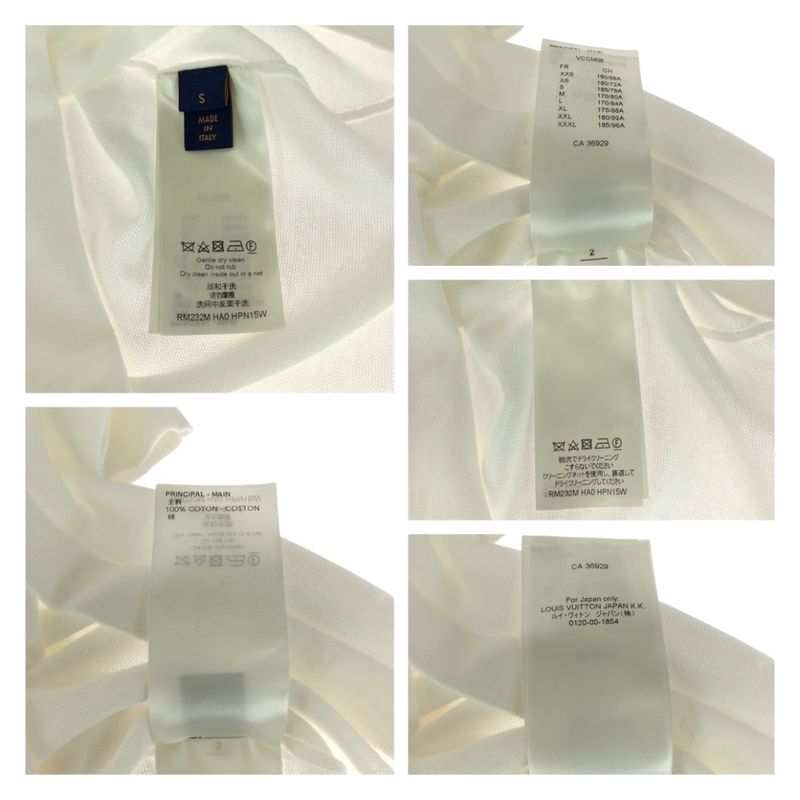 Louis Vuitton LVM Size S White Multicolor Hpn15wha0 Rm232m Short Sleeve T-shirt