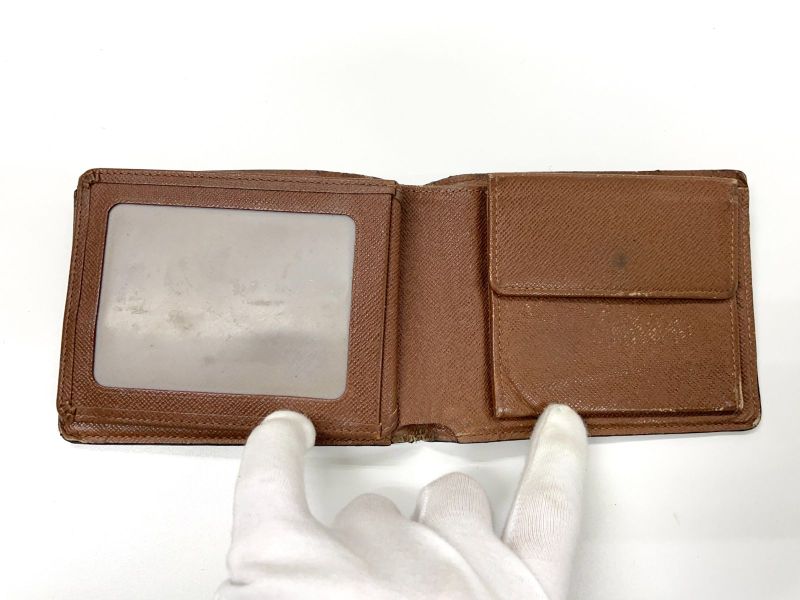 Louis Vuitton Monogram Portefeuille Florin Fold Wallet Pass Case M60026 Brown