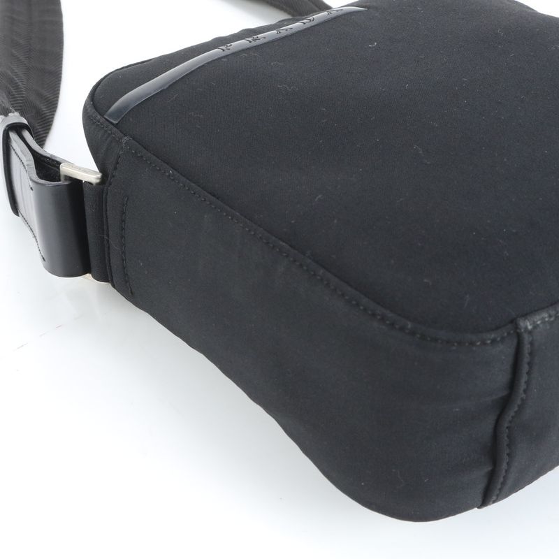 Prada Sport Leather Shoulder Bag Crossbody Messenger Business Black Tote