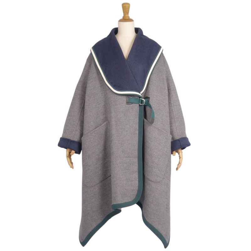 Hermes Coat Long Coat Knit Cashmere Outerwear