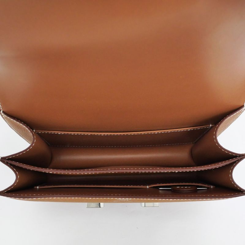 Hermes Constance Mini Miroire Gold K Engraved Epson Shoulder Bag Brown