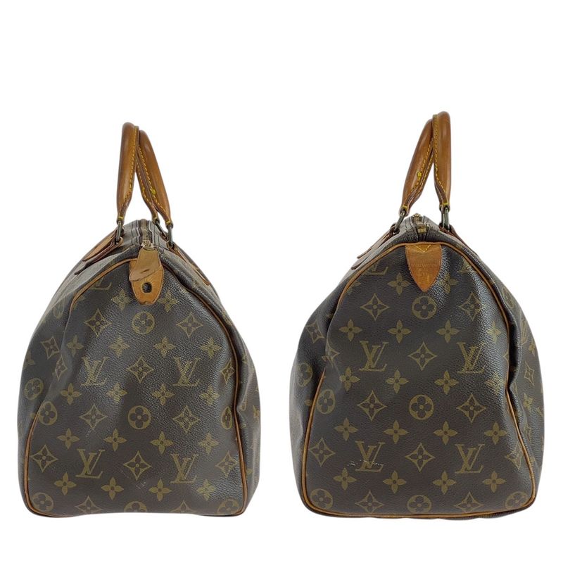 Louis Vuitton Monogram Speedy -35 Brown PVC M41524 Handbag Boston Bag Ladies