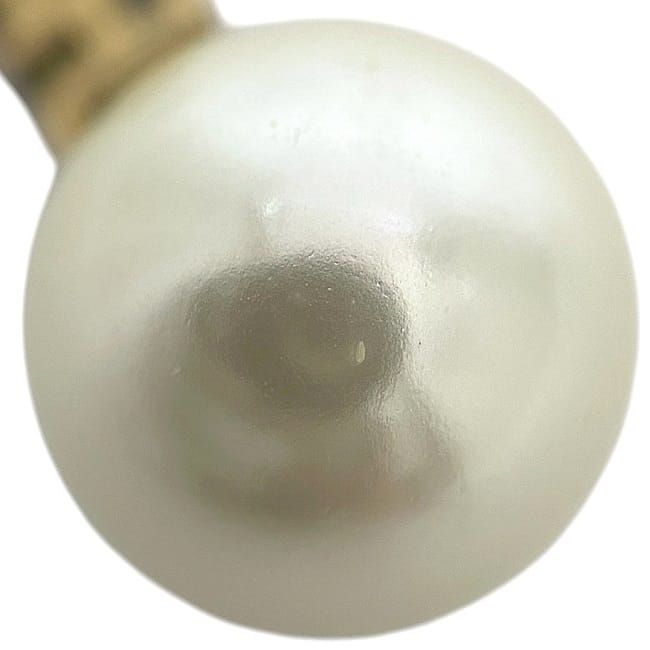 Jadior Earrings Gold Excellent Condition GP Faux Pearl Rhinestone