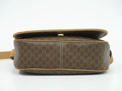 Authentic Celine Macadam Shoulder Bag Pochette PVC Brown Macadam Bag Pre-owned