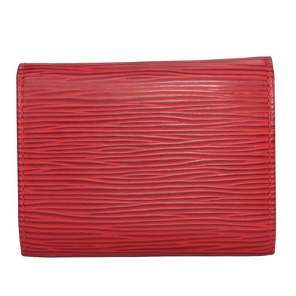Louis Vuitton Coin Case Porte Monet Saemple M63417 Epi Leather Red Gold