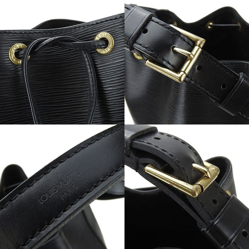 Louis Vuitton Shoulder Bag Noe M59002 Epi Leather Noir Black Gold Hardware
