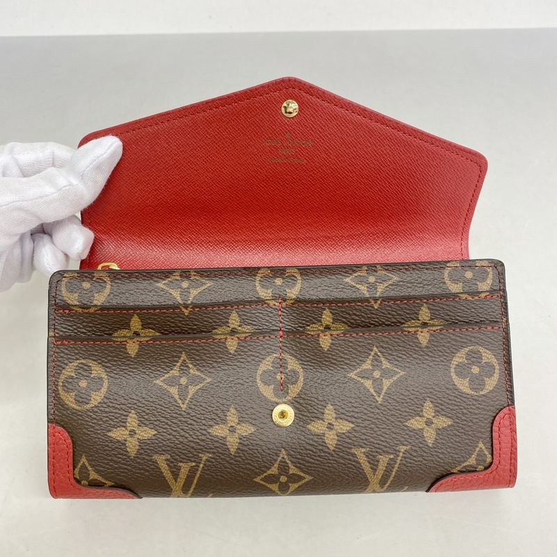 Louis Vuitton Long Wallet Monogram Portefeuille Sarah Retiro M61184 Threes