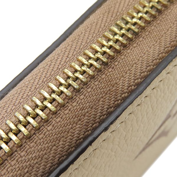 Louis Vuitton Long Wallet Zippy Wallet Bi-Color Monogram Empreinte Cles Creme X