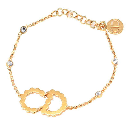 Christian DIOR Bracelet Lune Gold Color And Pink And Green Accessories Women