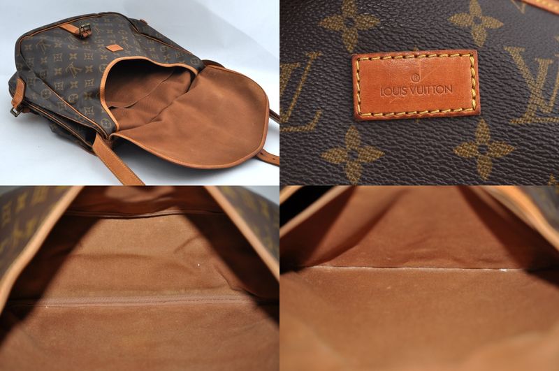 Louis Vuitton Monogram Saumur 35 Shoulder Cross Bag M42254 LV 2314n